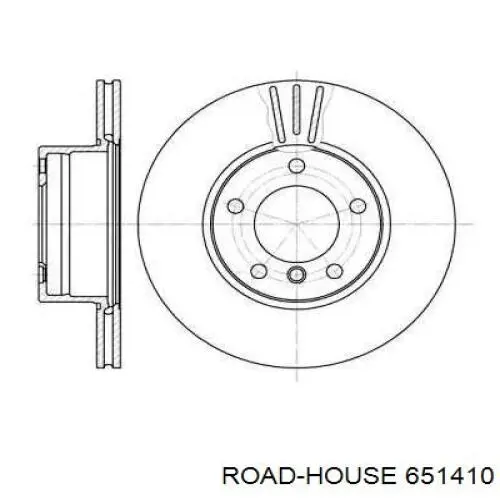 Диск гальмівний передній 651410 Road House