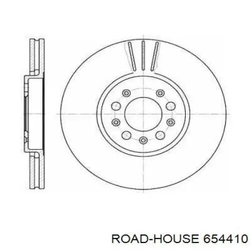 654410 Road House диск гальмівний передній
