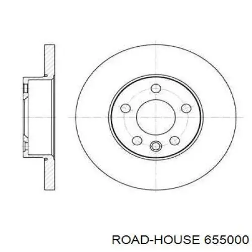 655000 Road House диск гальмівний передній
