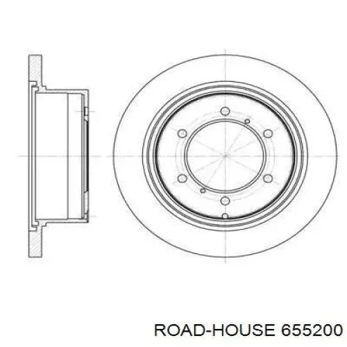 655200 Road House диск гальмівний задній