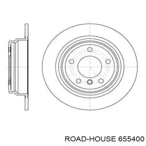 655400 Road House диск гальмівний задній