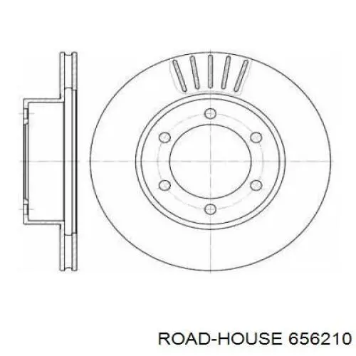 656210 Road House диск гальмівний передній