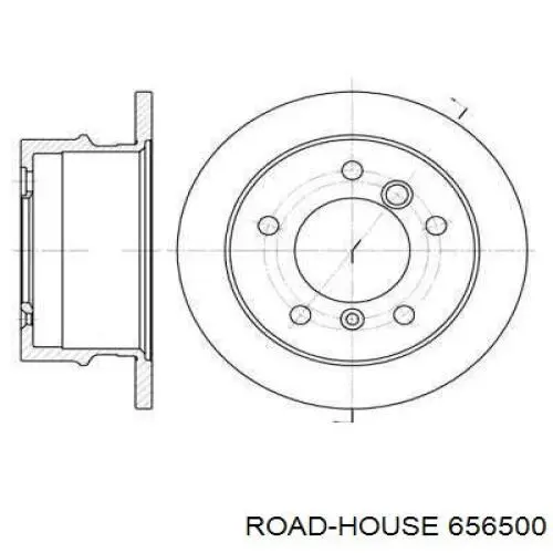 Диск гальмівний задній 656500 Road House