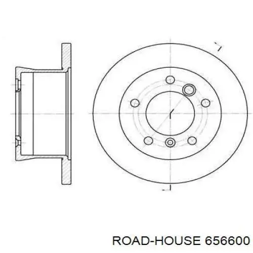 Диск гальмівний задній 656600 Road House