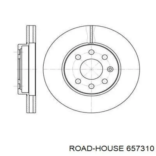 657310 Road House диск гальмівний передній