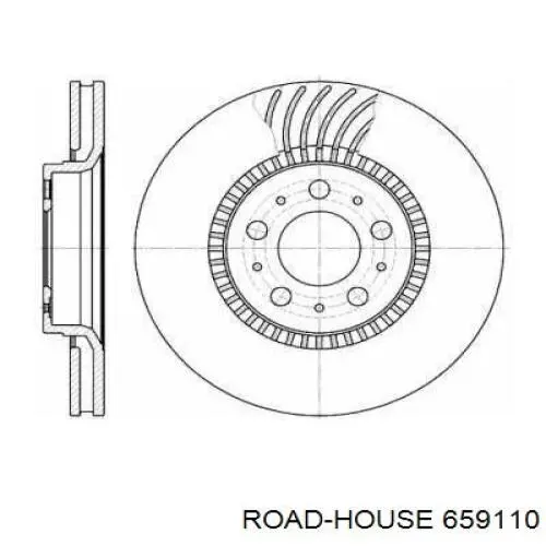 659110 Road House диск гальмівний передній