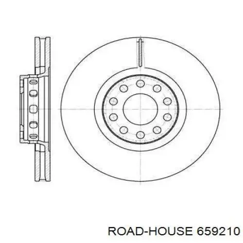 659210 Road House диск гальмівний передній