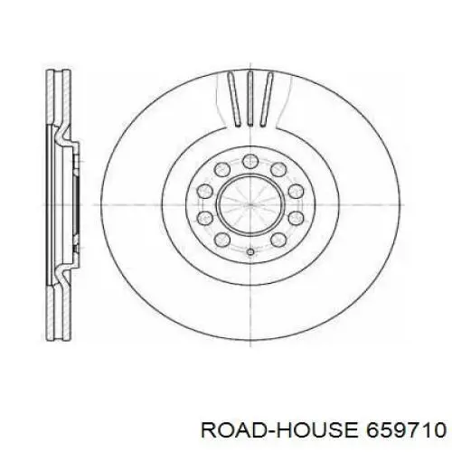 659710 Road House диск гальмівний передній