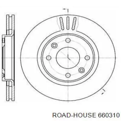 660310 Road House диск гальмівний передній
