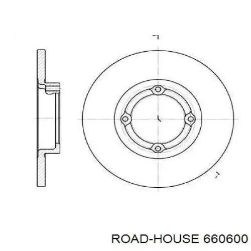 660600 Road House диск гальмівний передній