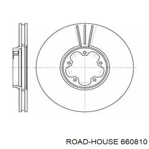 Диск гальмівний передній 660810 Road House