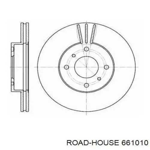 661010 Road House диск гальмівний передній