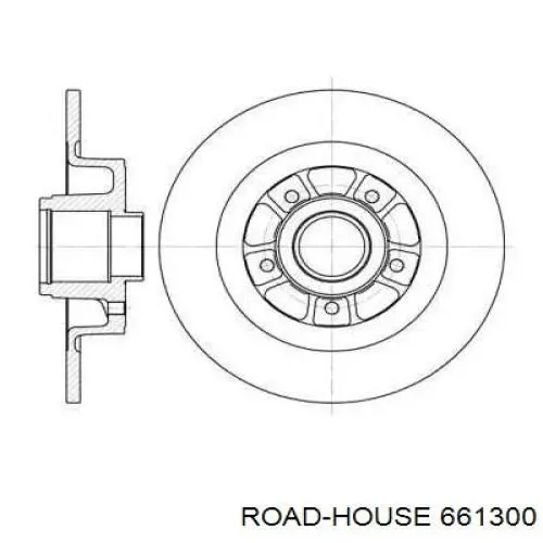 661300 Road House диск гальмівний задній