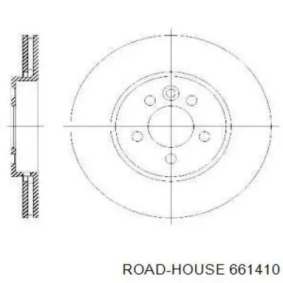 661410 Road House диск гальмівний передній