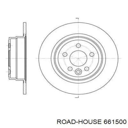 661500 Road House диск гальмівний задній