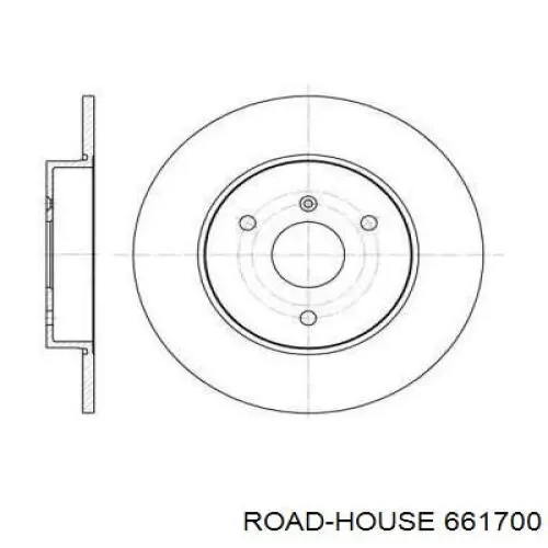 661700 Road House диск гальмівний передній