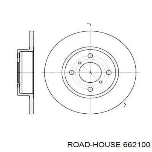 662100 Road House диск гальмівний передній