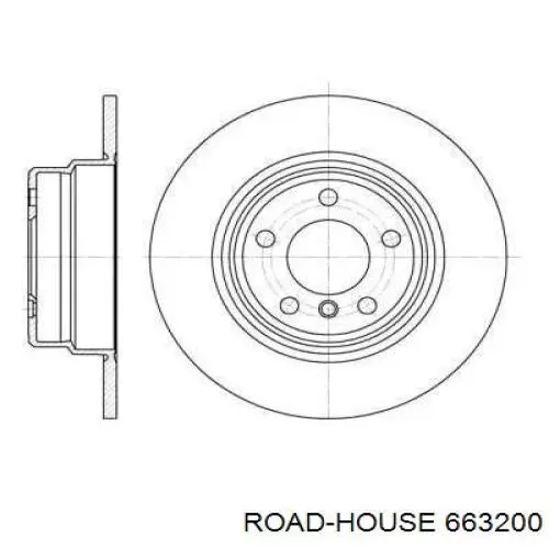663200 Road House диск гальмівний задній