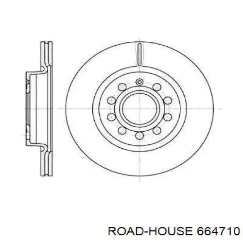 Диск гальмівний передній 664710 Road House