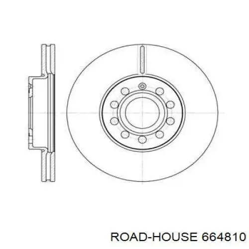 Диск гальмівний передній 664810 Road House