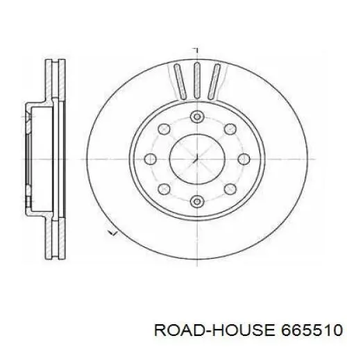 665510 Road House диск гальмівний передній