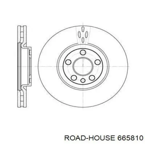 665810 Road House диск гальмівний передній