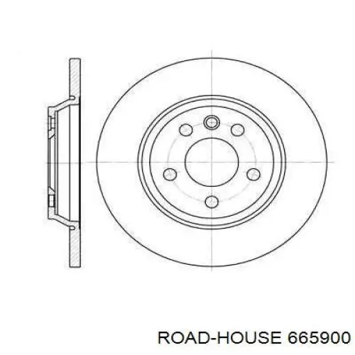 Диск гальмівний задній 665900 Road House