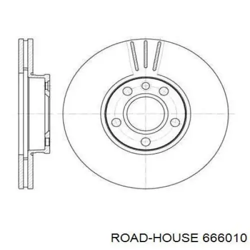 Диск гальмівний передній 666010 Road House