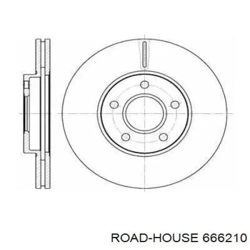 666210 Road House диск гальмівний передній