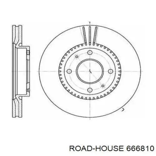666810 Road House диск гальмівний передній