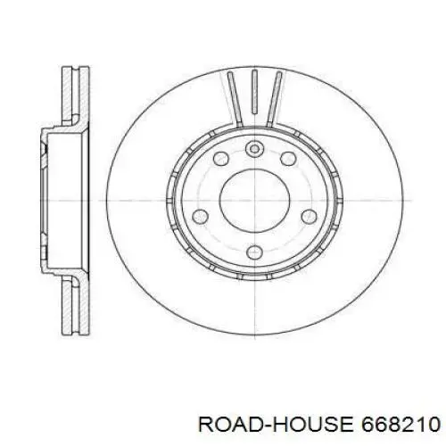 668210 Road House диск гальмівний передній