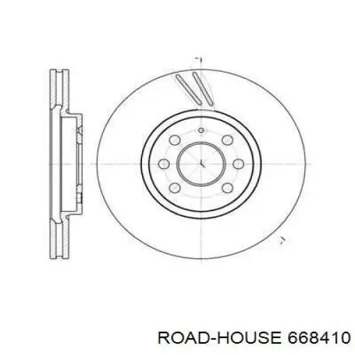 668410 Road House диск гальмівний передній