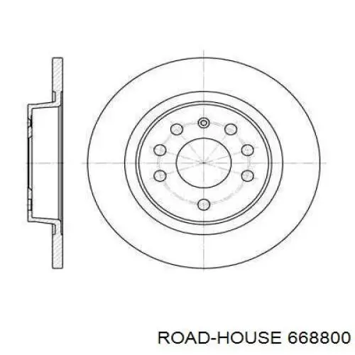 668800 Road House диск гальмівний задній