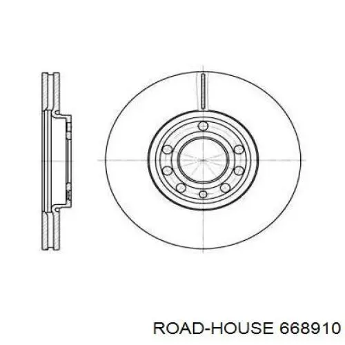 668910 Road House диск гальмівний передній