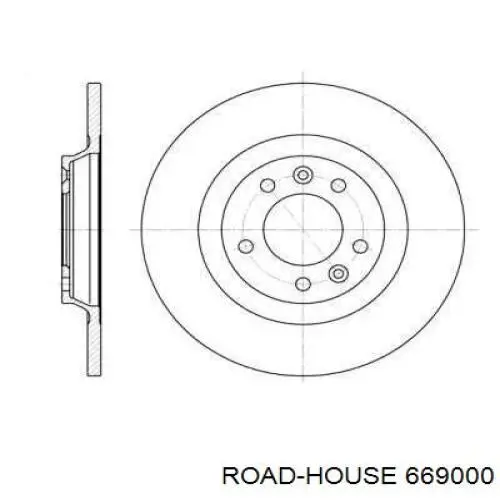 669000 Road House диск гальмівний задній