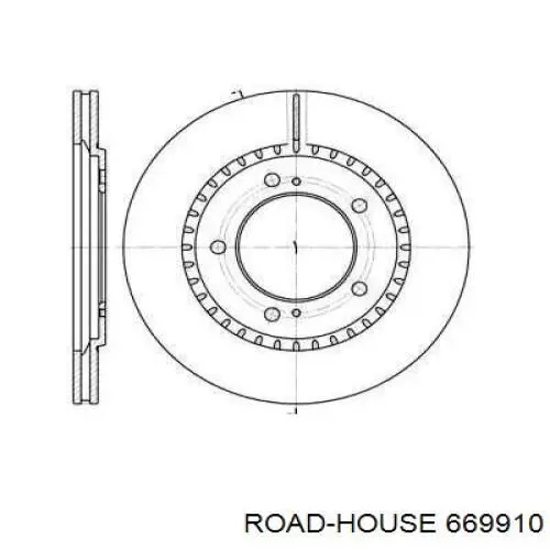 669910 Road House диск гальмівний передній