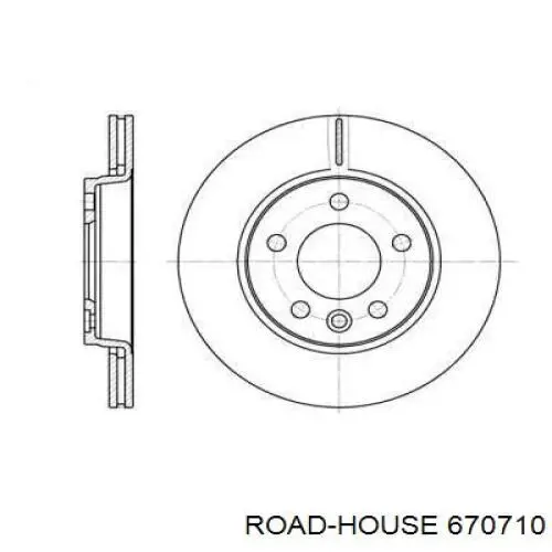 Диск гальмівний задній 670710 Road House