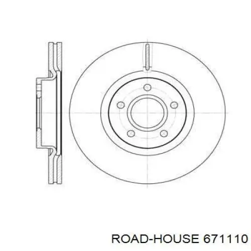 671110 Road House диск гальмівний передній