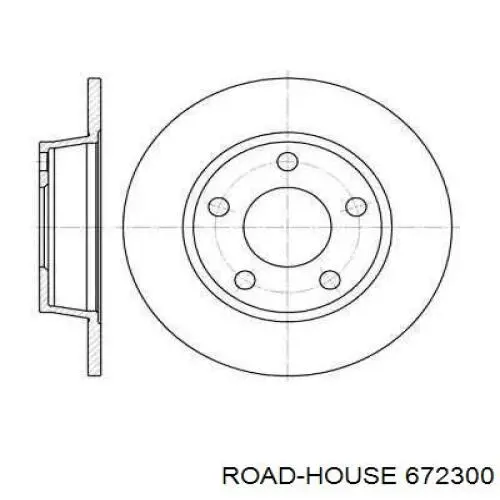 Диск гальмівний задній 672300 Road House