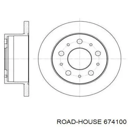 674100 Road House диск гальмівний задній