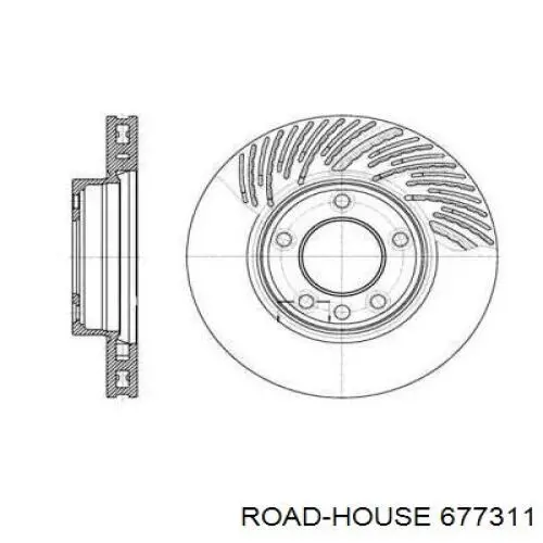 Диск гальмівний передній 677311 Road House