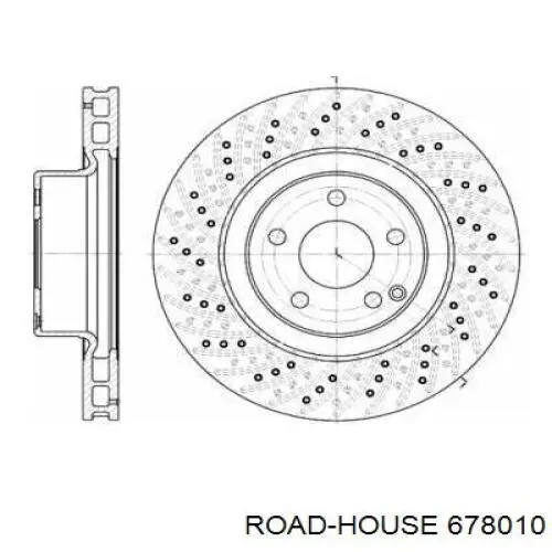 678010 Road House диск гальмівний передній