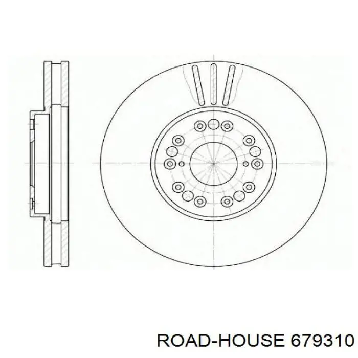 Диск гальмівний передній 679310 Road House