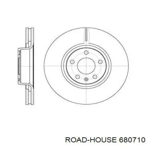 680710 Road House диск гальмівний передній