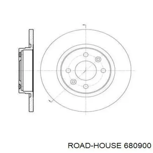 680900 Road House диск гальмівний передній