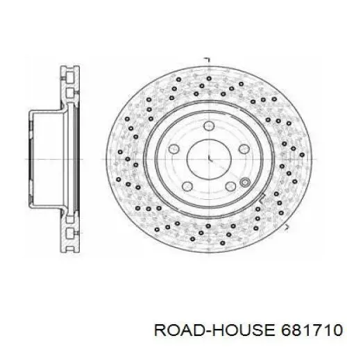 681710 Road House диск гальмівний передній