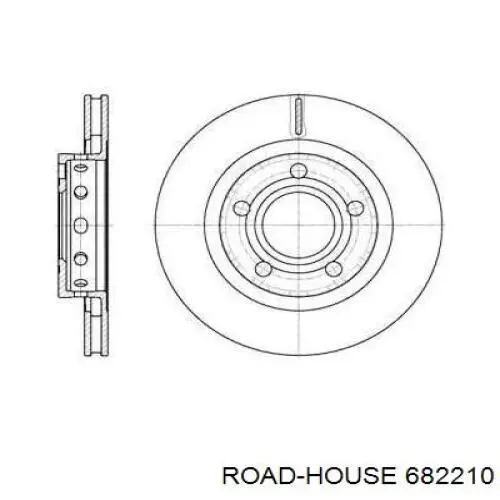 682210 Road House диск гальмівний задній