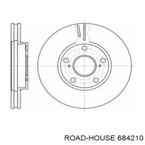 684210 Road House диск гальмівний передній