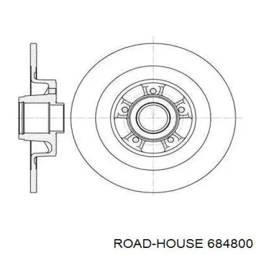 Диск гальмівний задній 684800 Road House