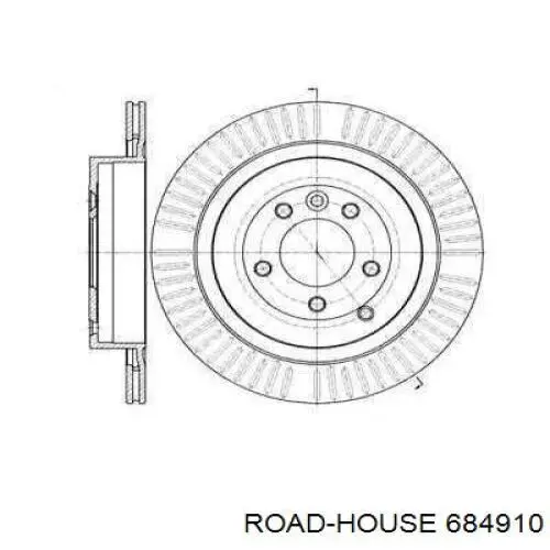 Диск гальмівний задній 684910 Road House